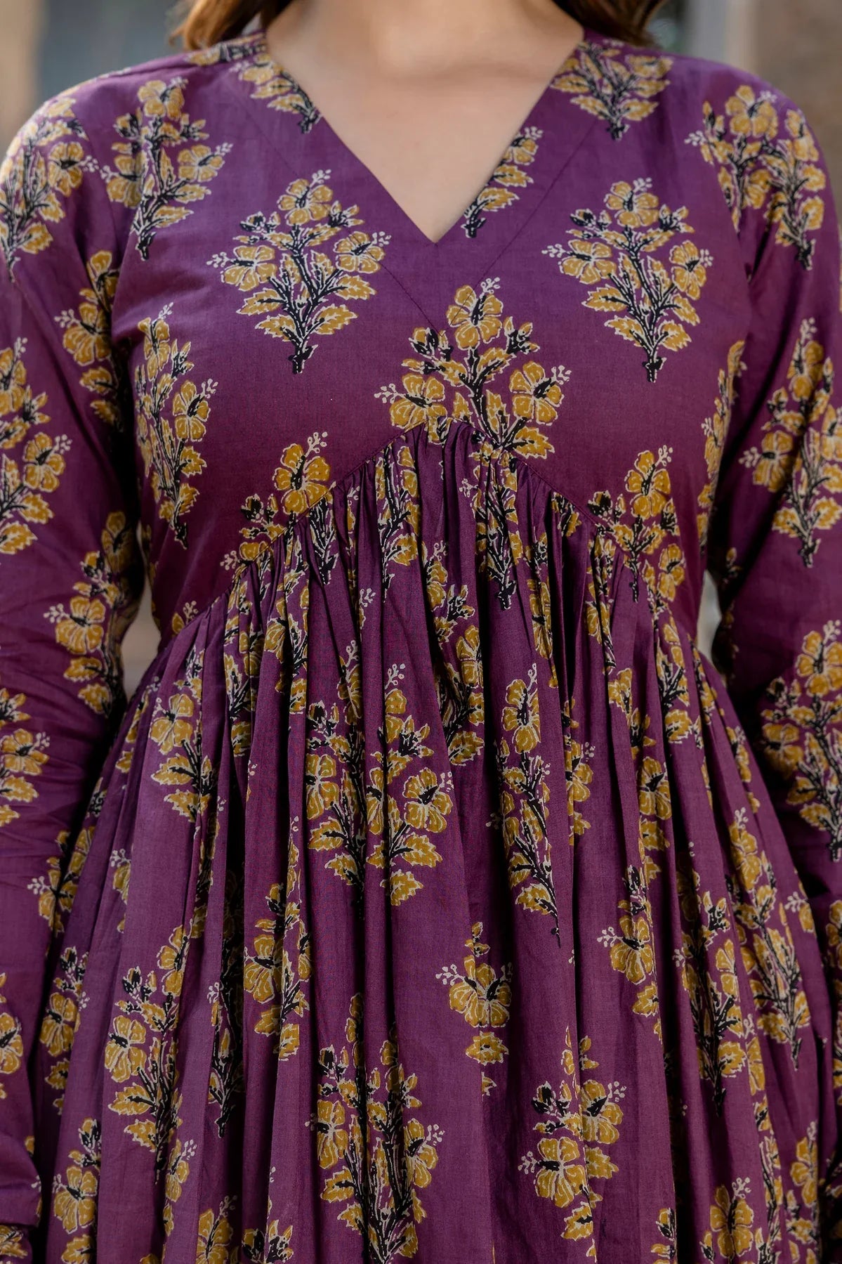 Roshni Purple Printed Suit Set