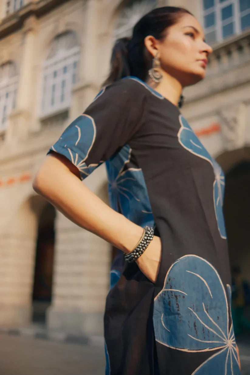 Karya Black Ajrakh Print Co-ord Set