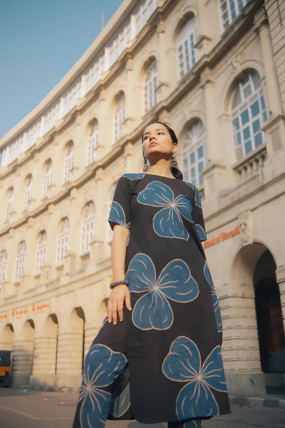 Karya Black Ajrakh Print Co-ord Set