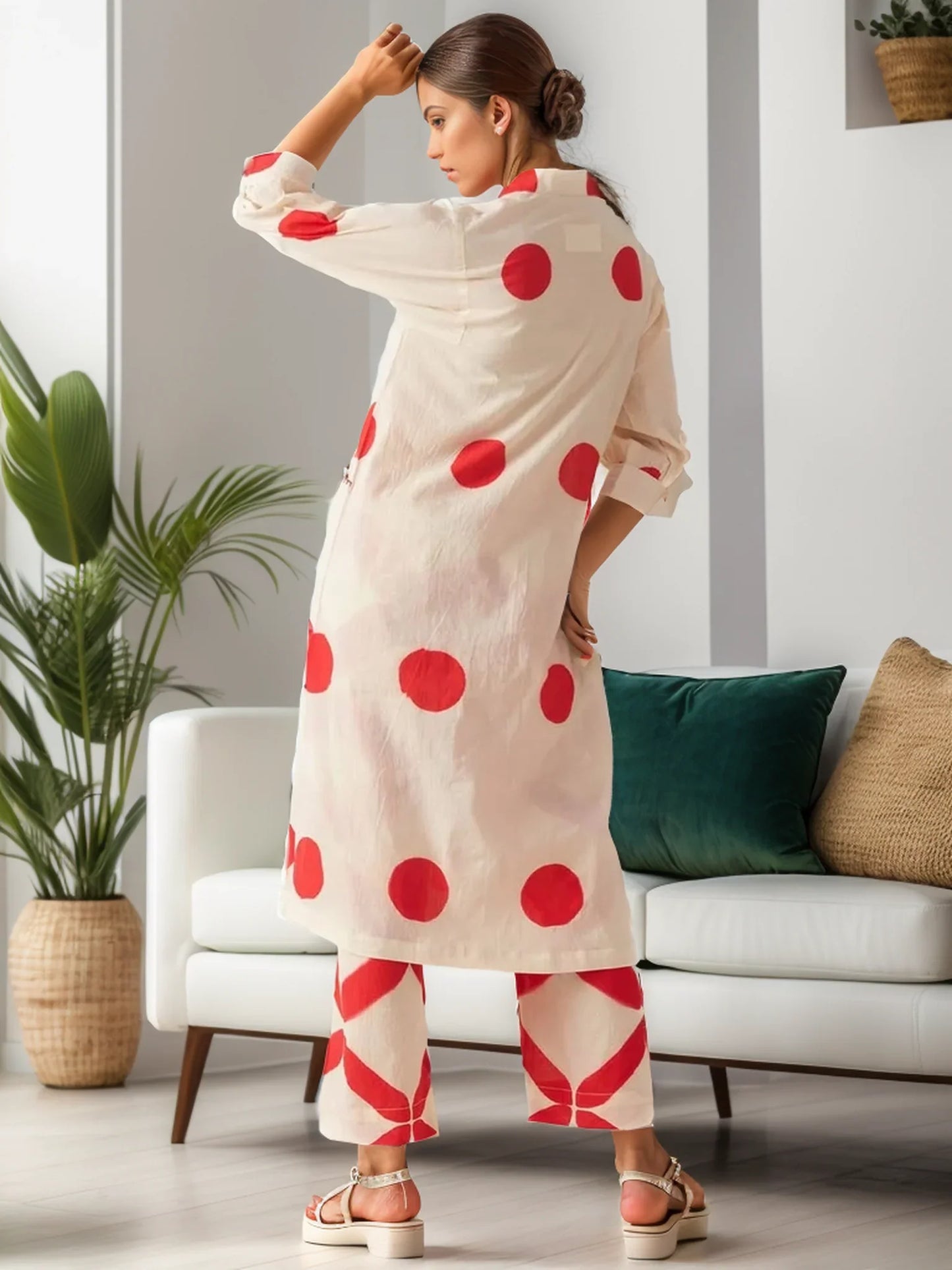 BOLLYWOOD POLKA-DOT CO-ORD SET