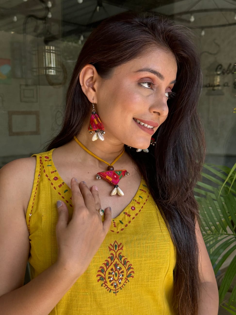 Beautifull Cotton Flex Yellow Co-ord Set