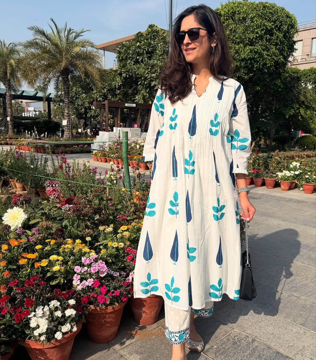 BEAUTIFUL HAND BLOCK PRINT COTTON KURTI WITH PANT