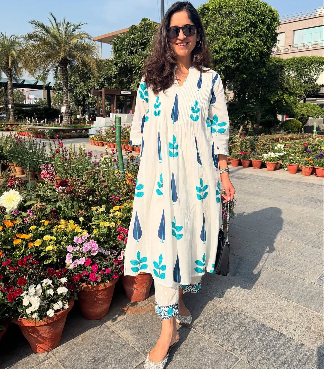 BEAUTIFUL HAND BLOCK PRINT COTTON KURTI WITH PANT