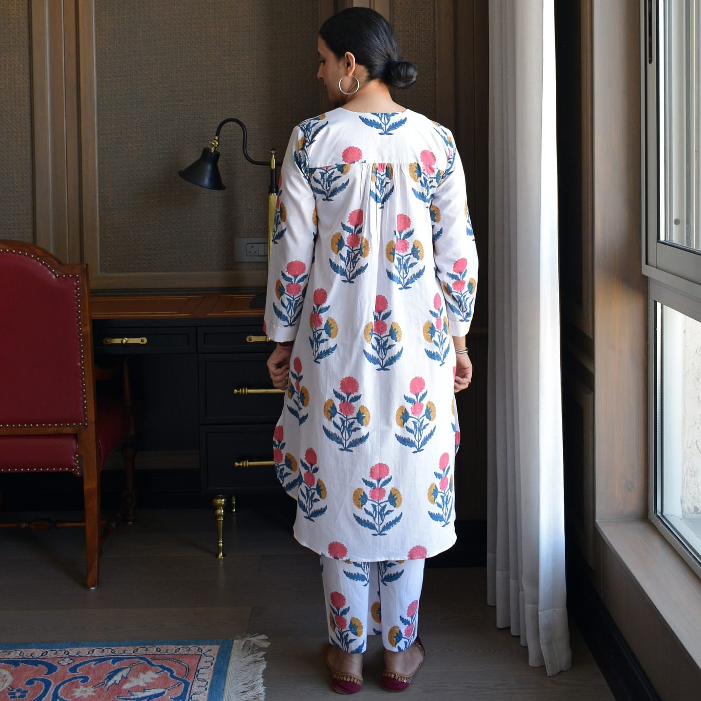 White Mughal Hand-Block Set