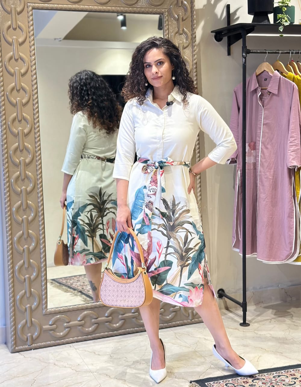 Dancing with Birds White Dress