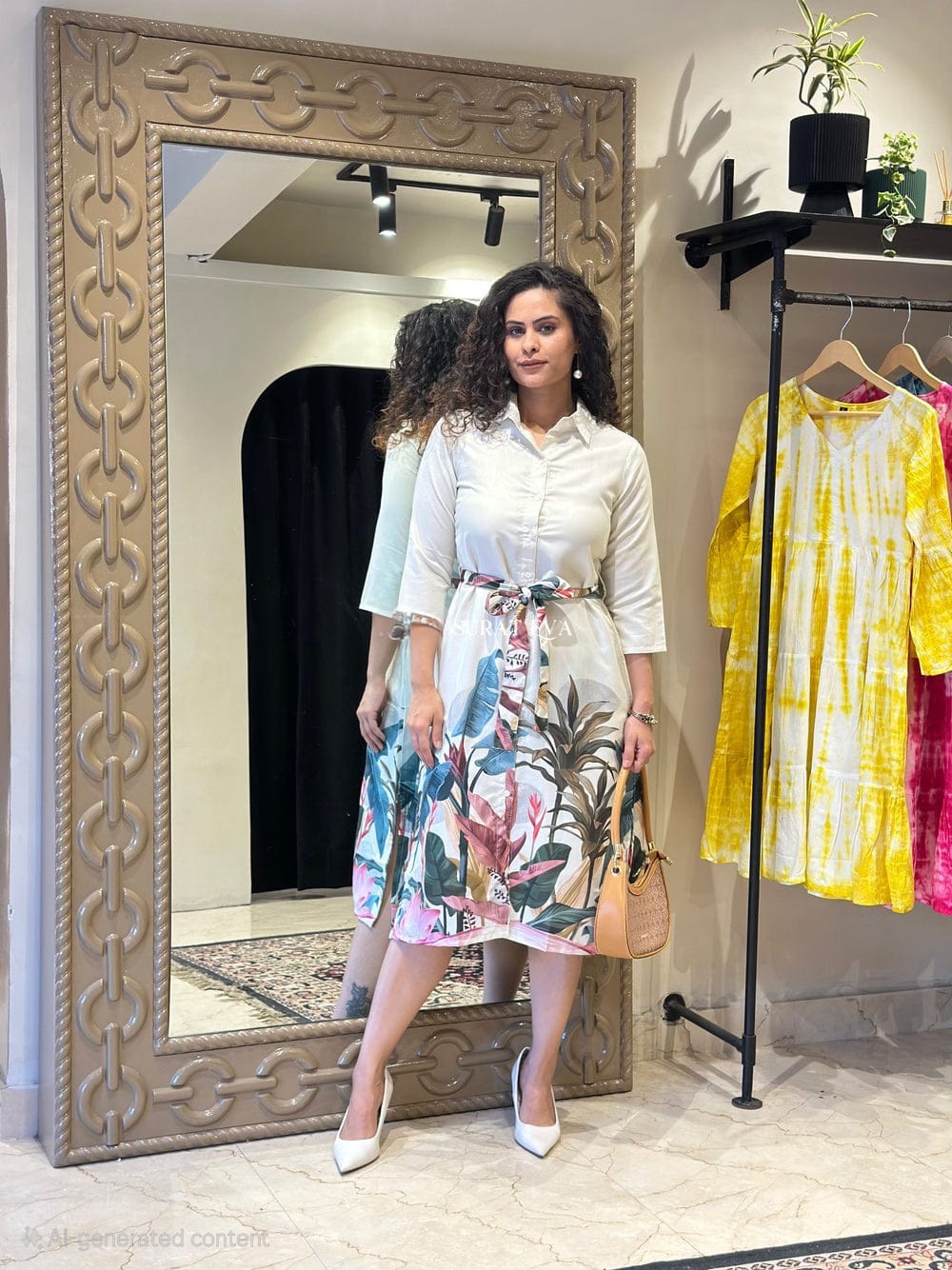 Dancing with Birds White Dress