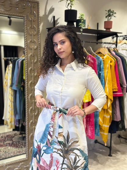 Dancing with Birds White Dress