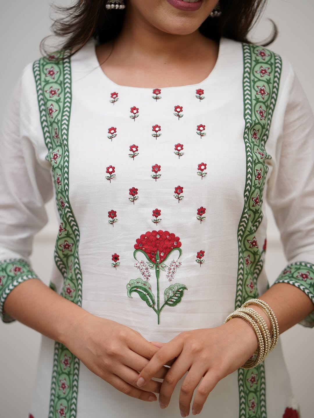 Beautiful Foil Print Suit Sets