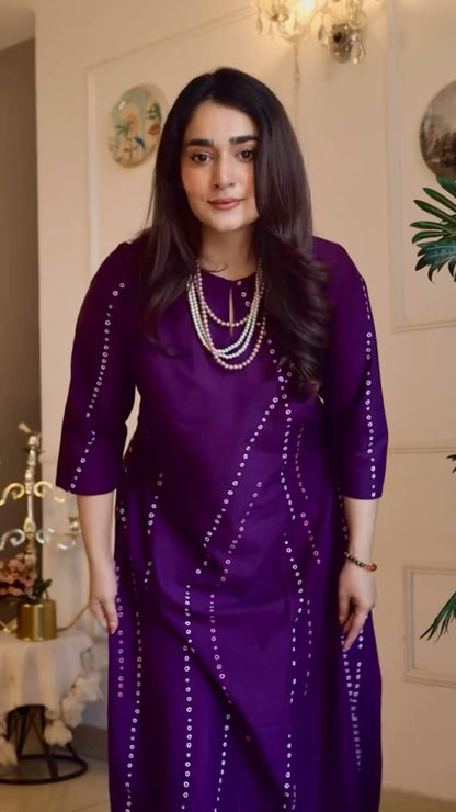 Cotton Bandhani A-Line Kurta Set